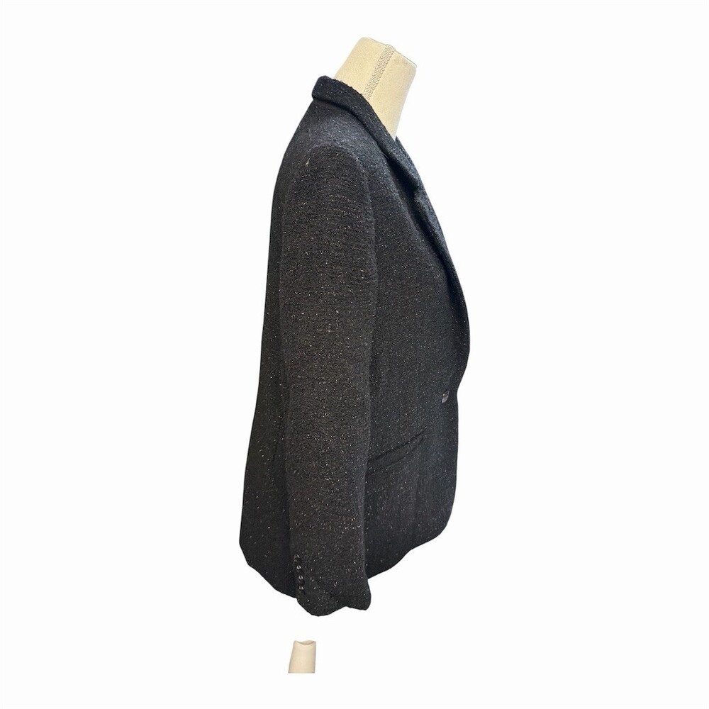 The Kooples Blazer Jacket Womens Small Black Structured Tailored Button 36/S - Picture 4 of 16